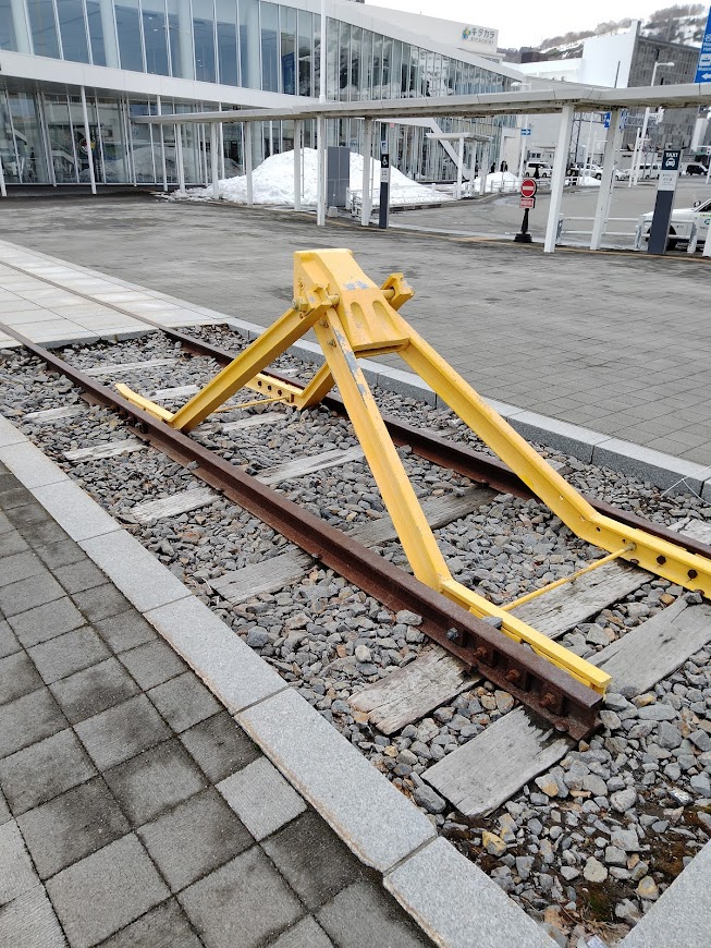 旧稚内駅車止め