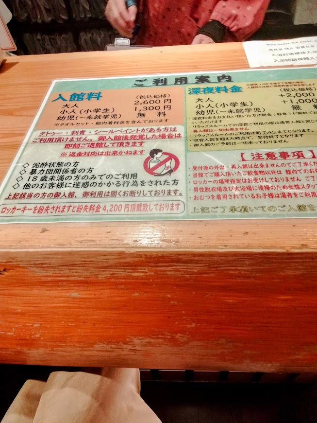 受付と利用案内