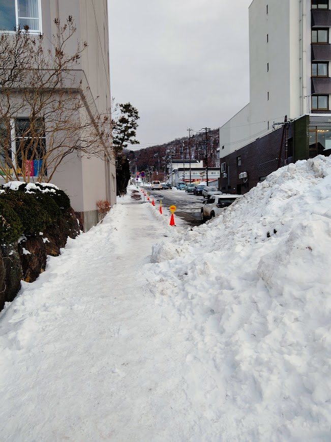 北海道の雪道